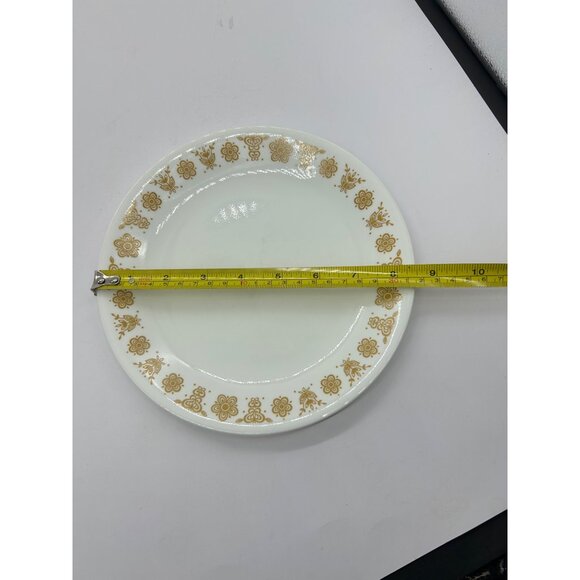 Set of 2 Corelle Butterfly Flower Gold Harvest Lunch Plate 8 1/2" Vintage - Picture 7 of 7